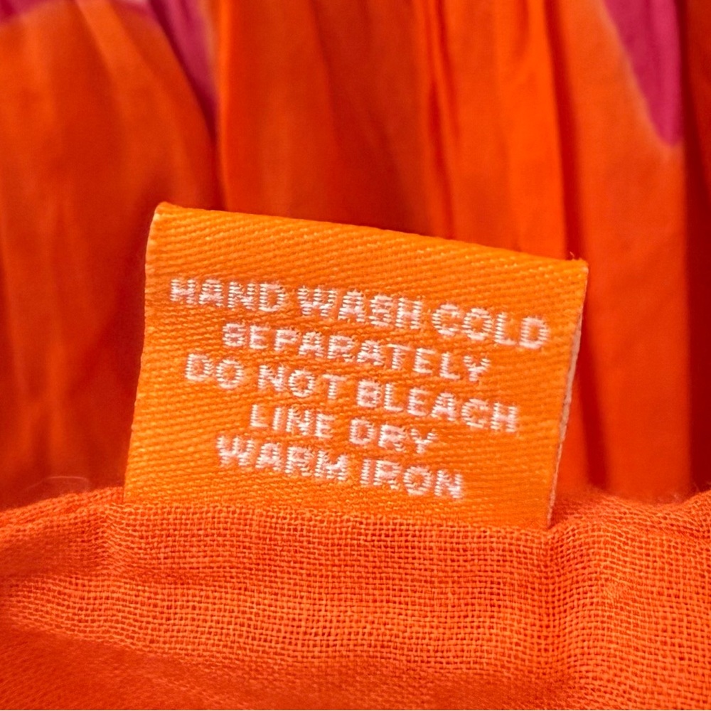 ✨ Oliphant Orange Star Smocked Dress ✨ - Picture 5 of 6